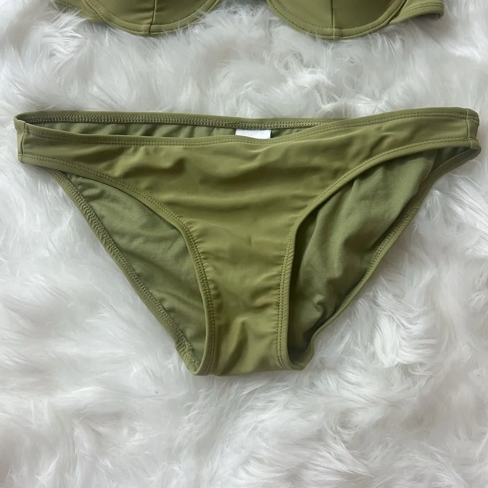 Xhilaration olive green underwire bikini set - Image 3