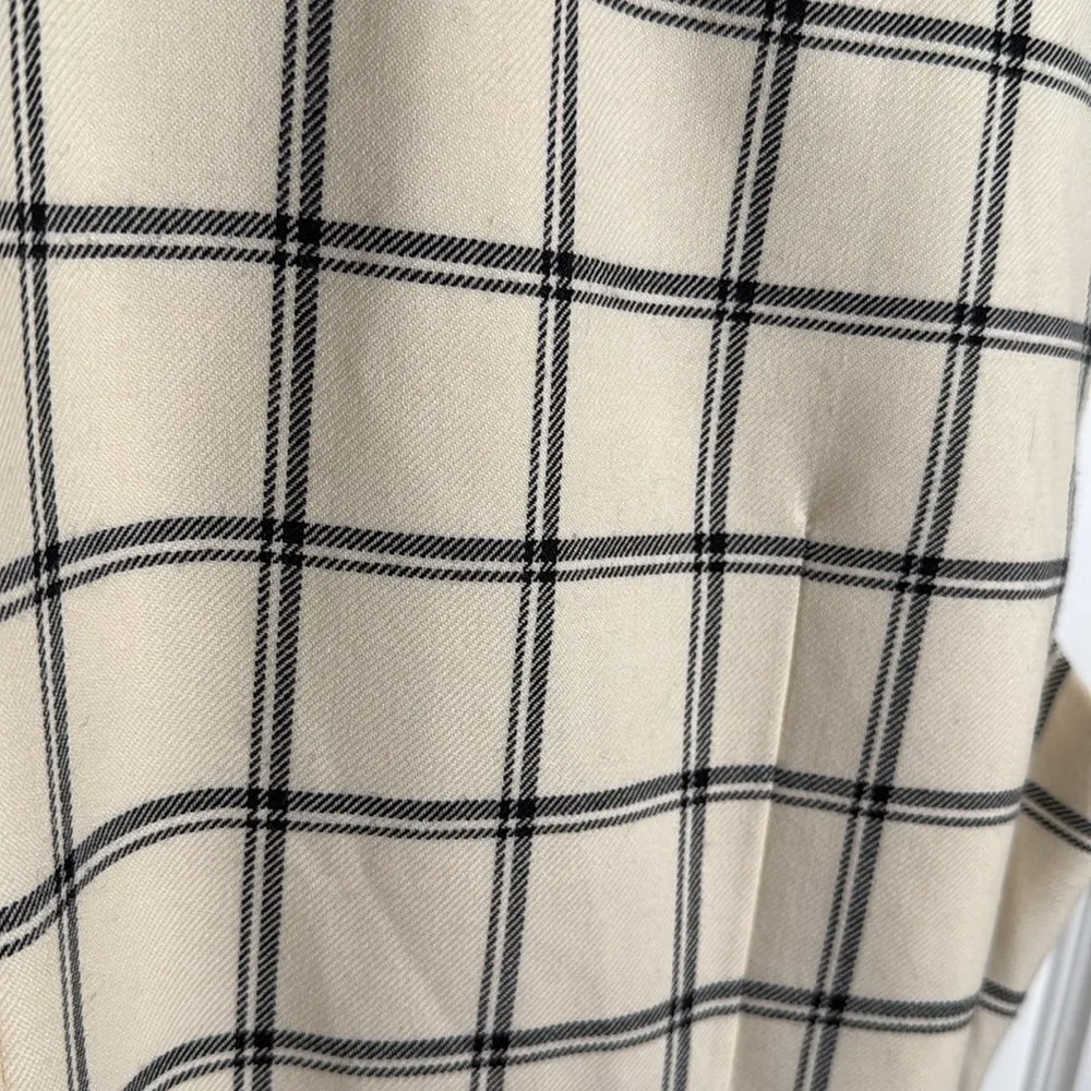 Pendleton Darcy Windowpane Plaid Virgin Wool Wrap Sleeveless Vest W1635 Sz M - Image 10