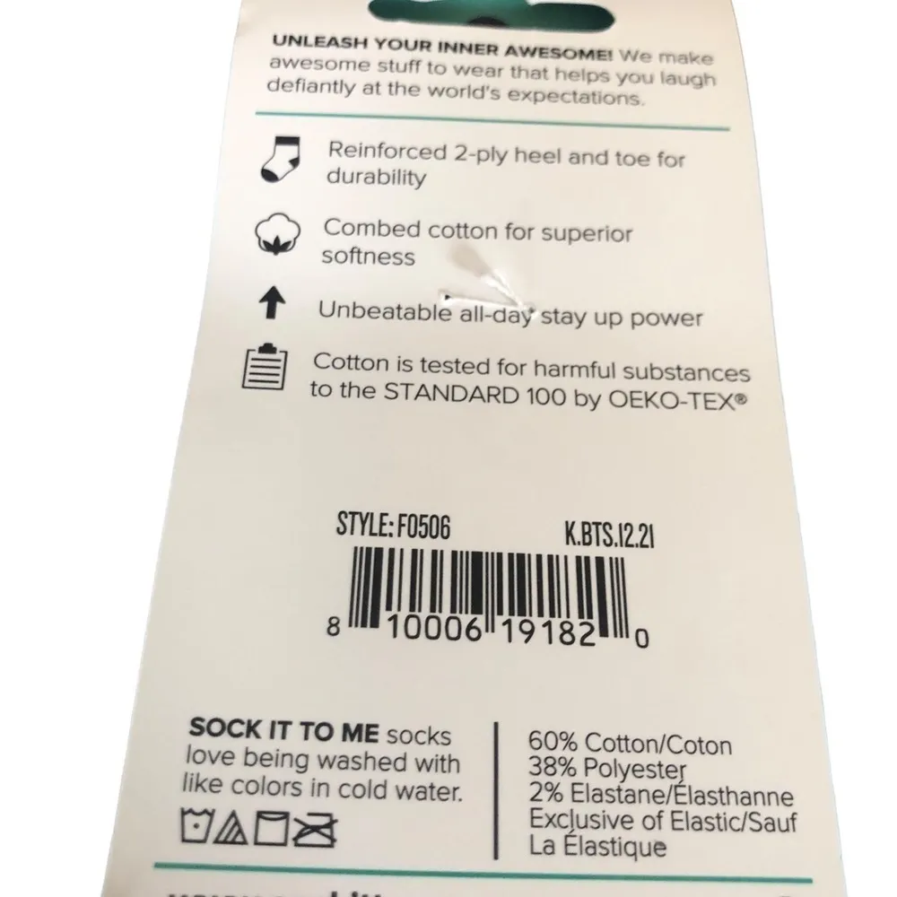 Sock It To Me Knee High Flamingo Socks USA Shoe Sz 5 - Image 4