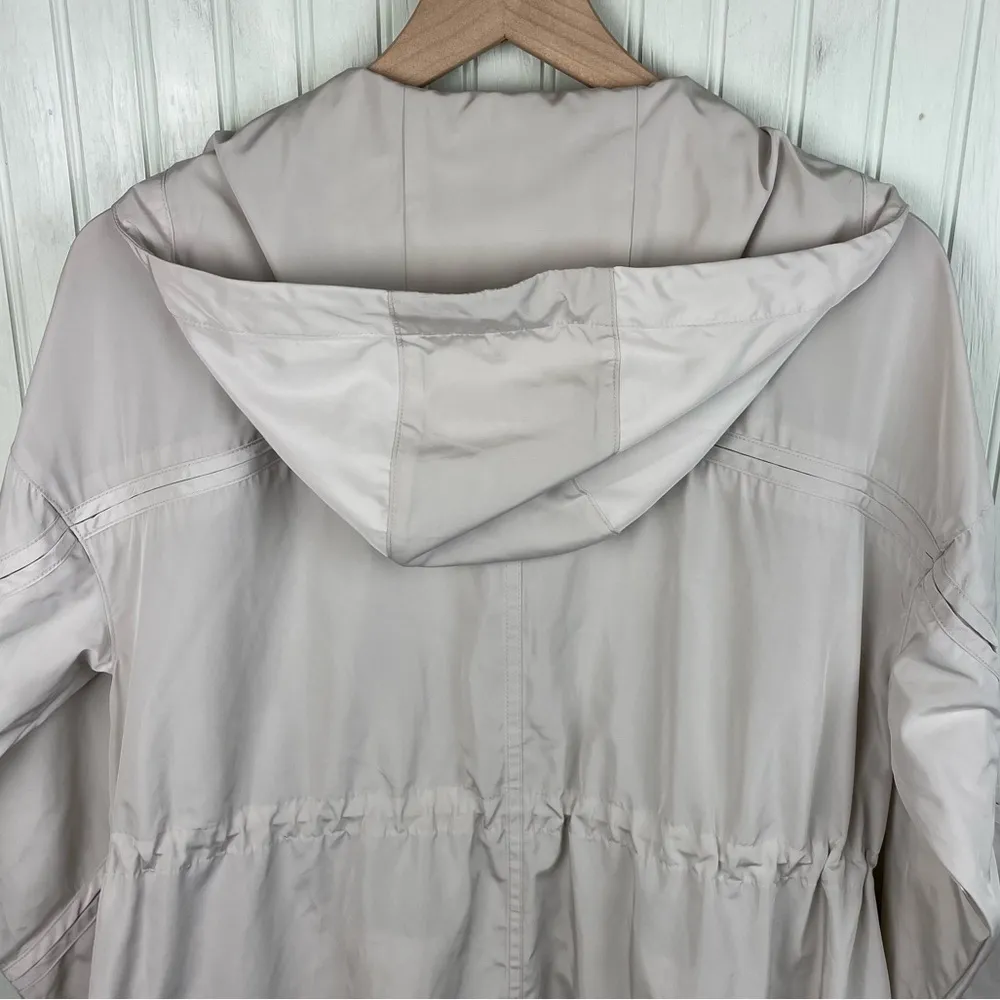 Athleta Solar Wind & Rain Anorak Jacket Windbreaker Shoreline Beige Size XS - Image 12
