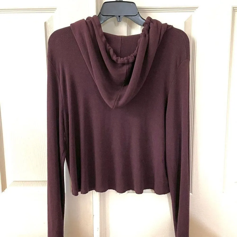 Brandy Melville burgundy sweatshirt - Image 6