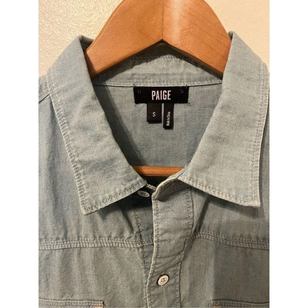 Paige Denim Button Down Long Sleeve Top‎ - Image 3