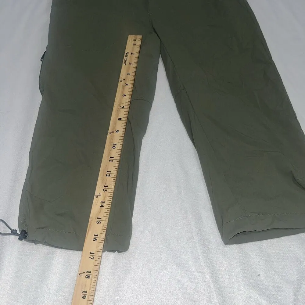 Women's COLUMBIA Size 6 Crop Pant Omni-Shield Lightweight Hike Travel Pockets - Image 3