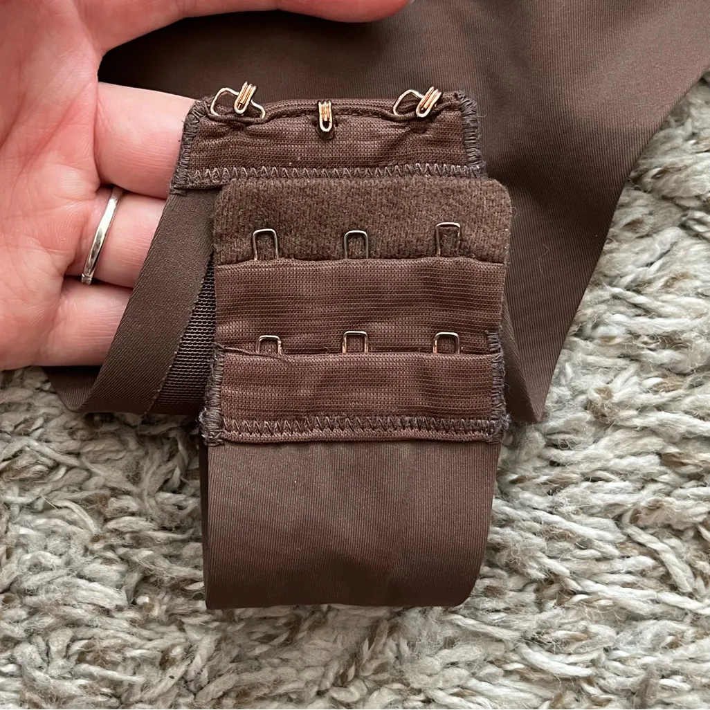 Pinsy Green Brown Scoop Tank Hourglass Shapewear Thong Bodysuits Women Size XL - Image 11