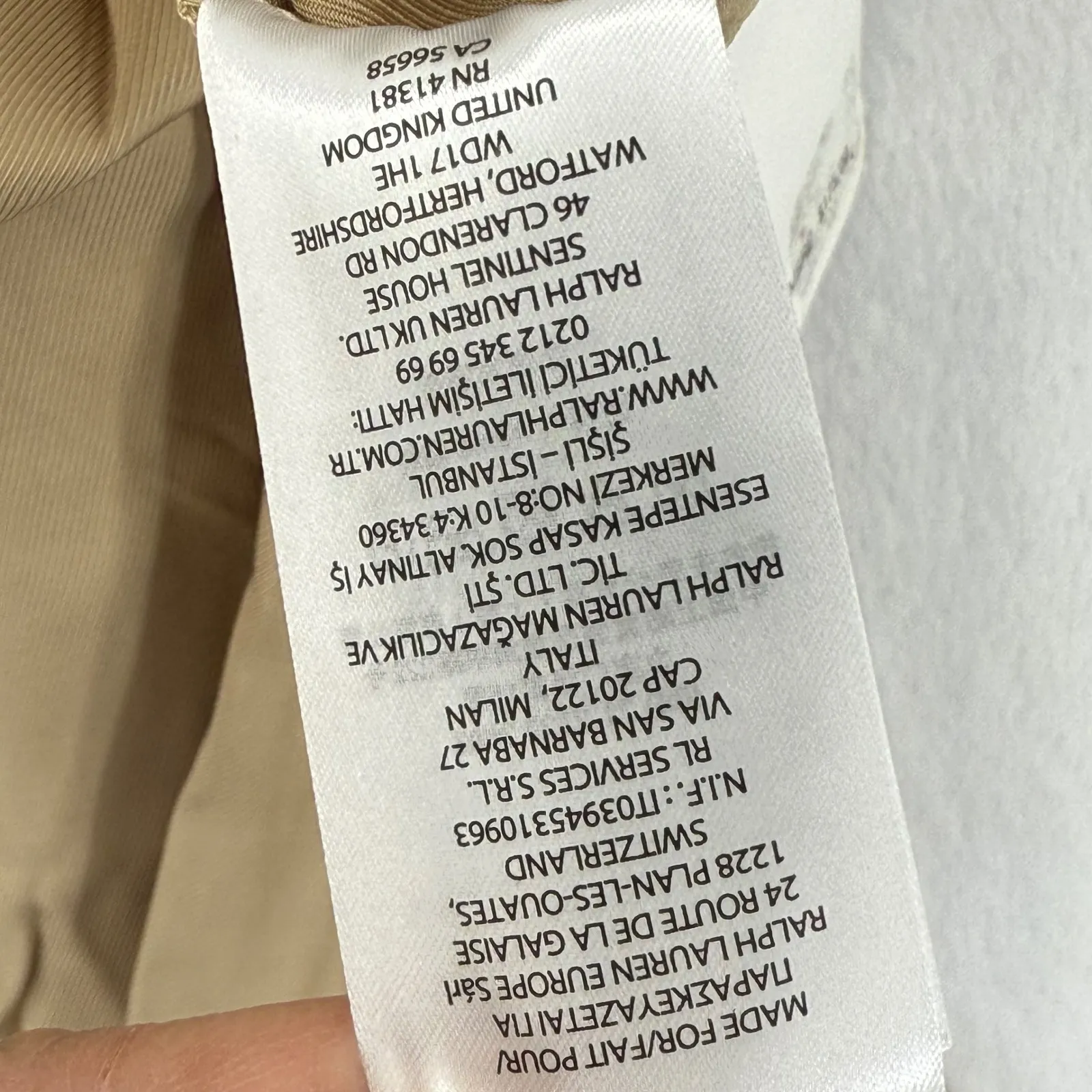 Lauren Ralph Lauren Tan Wide Leg Pleated Dress Pants Womens Size 6‎ - Image 12