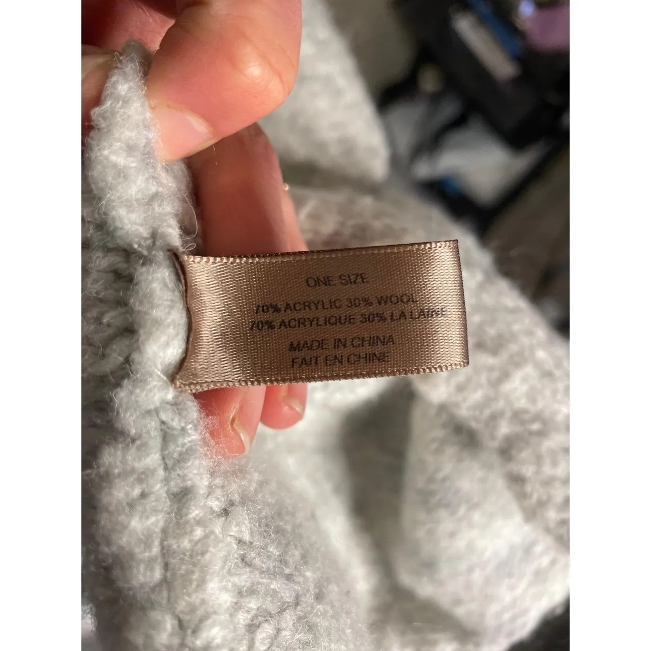 Look By M Womens Chunky Knit Open Front Shawl Collar Cardigan One Size White Size M - Image 5