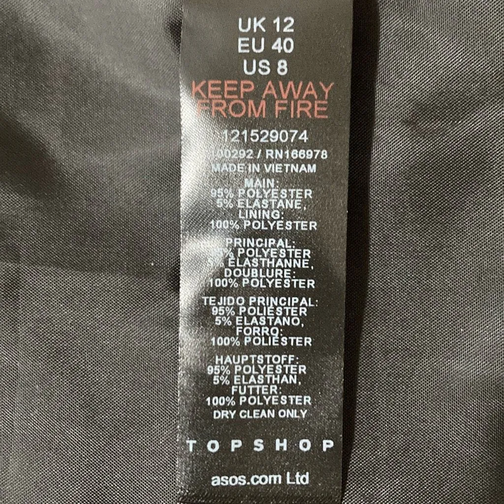 TopShop Oversized Jacket Womens' Size‎ 8 NWOT - Image 5