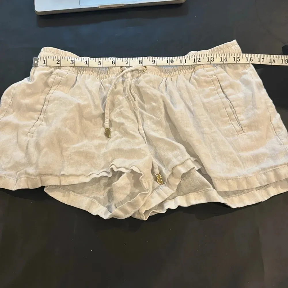 white Linen shorts White Baybreeze Linen - Image 9