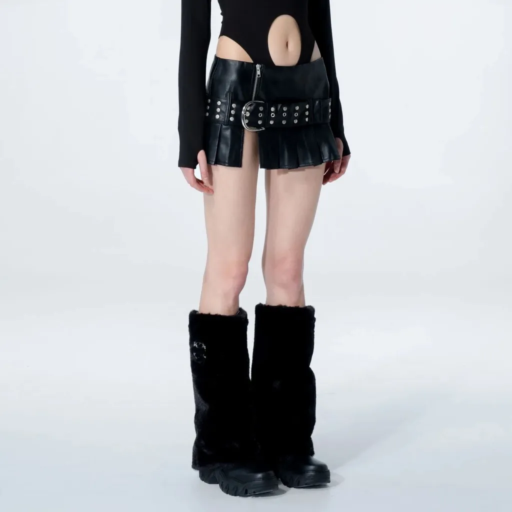 The Kript NWOT Belial Skirt Black Leather - Image 5