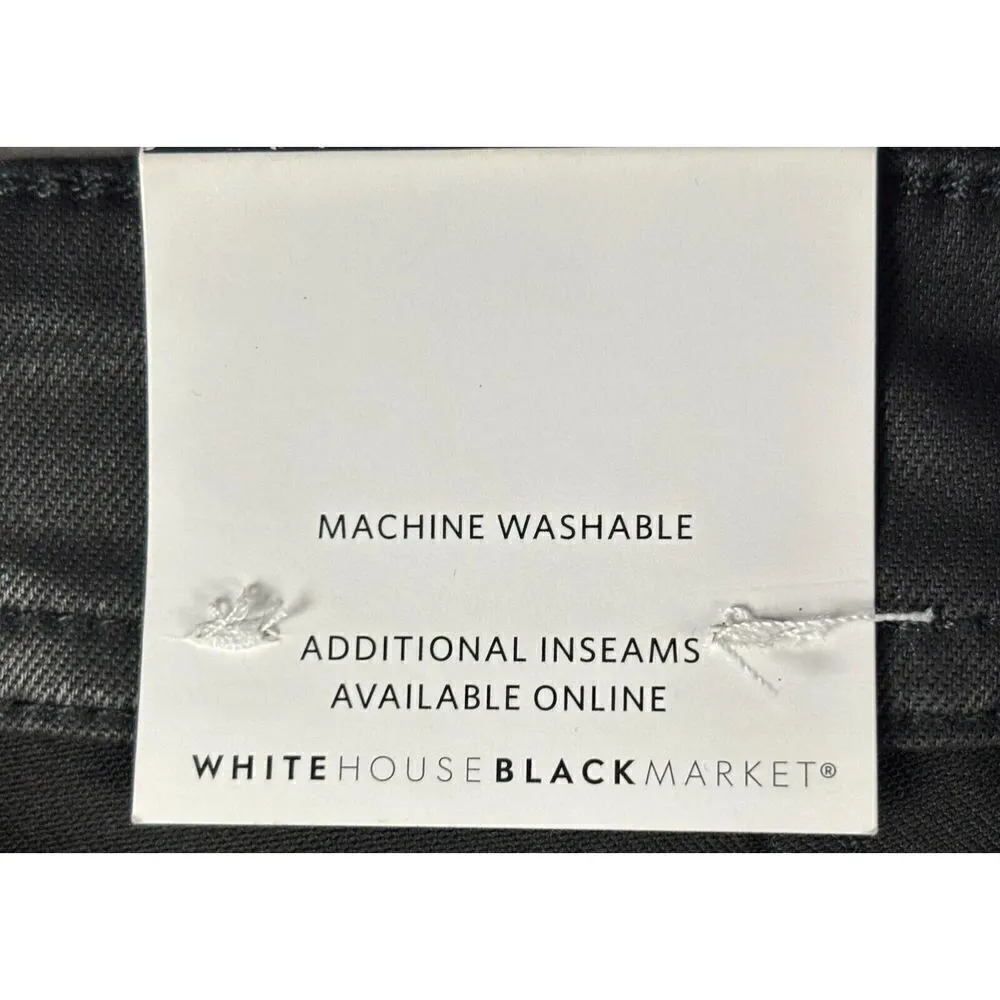 White House Black Market Faux Leather Pants Plus Size 18 Black Slim Ankle Curvy - Image 8