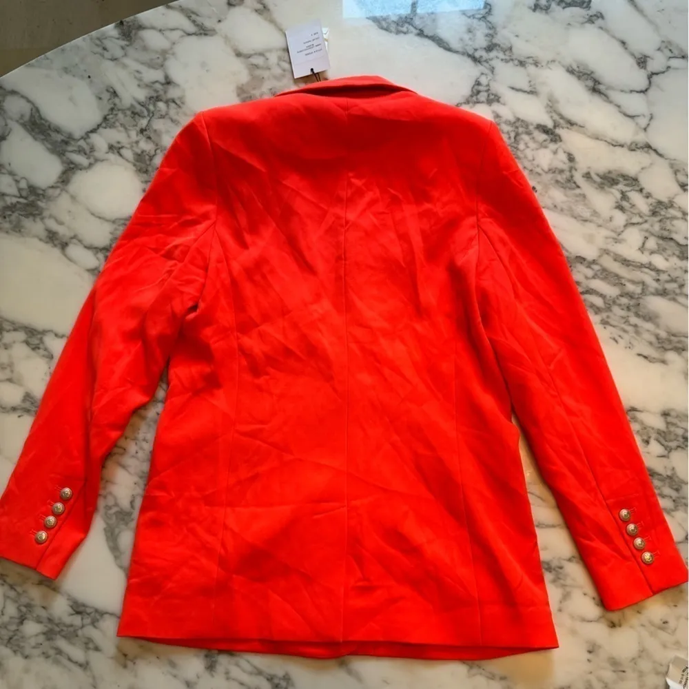NWT Generation Love Leighton crepe blazer Papaya in Orange - Small - Image 4