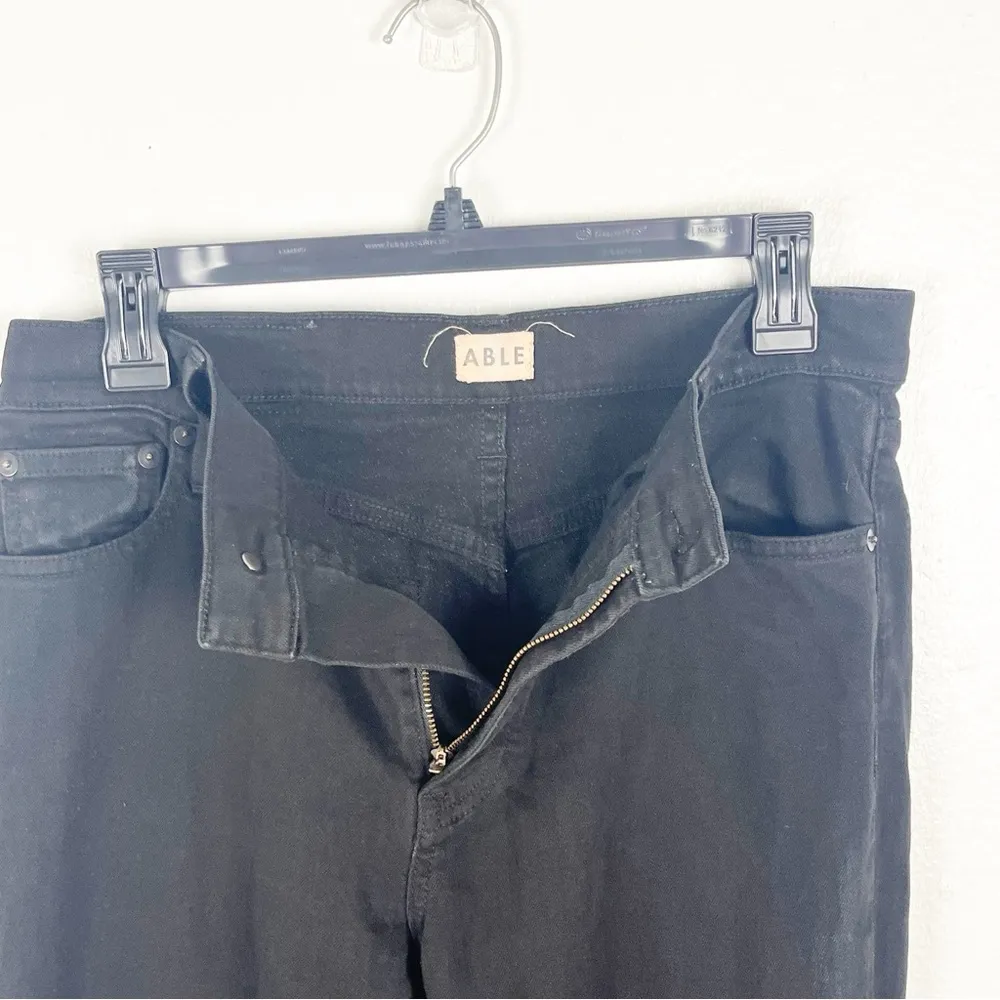 ABLE Black The High Rise 5 Pocket Jeans, Size 28 - Image 10