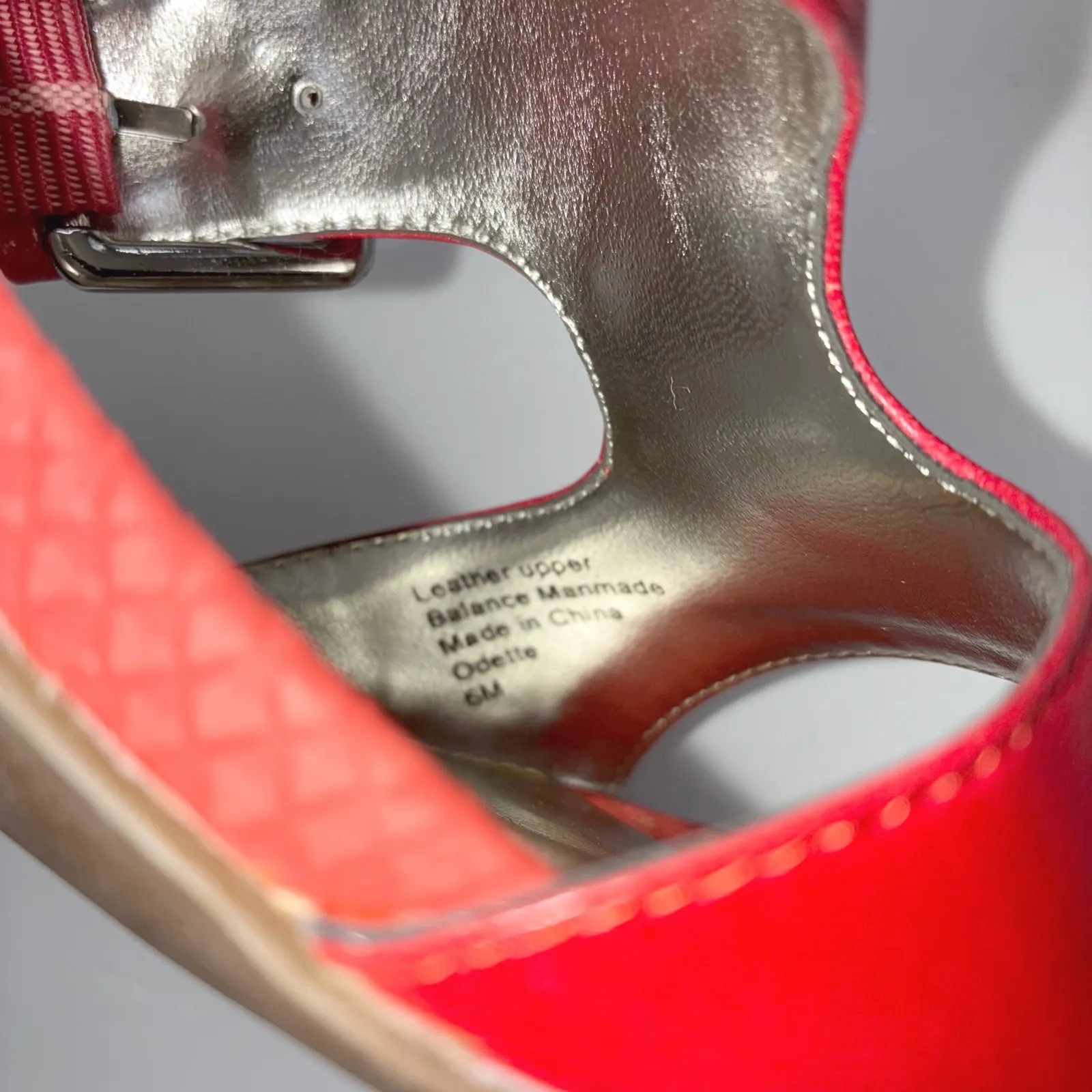 Alfani Odette Honeysuckle Leather Snake Print Heel Sandals Women 6M Retro - Image 3