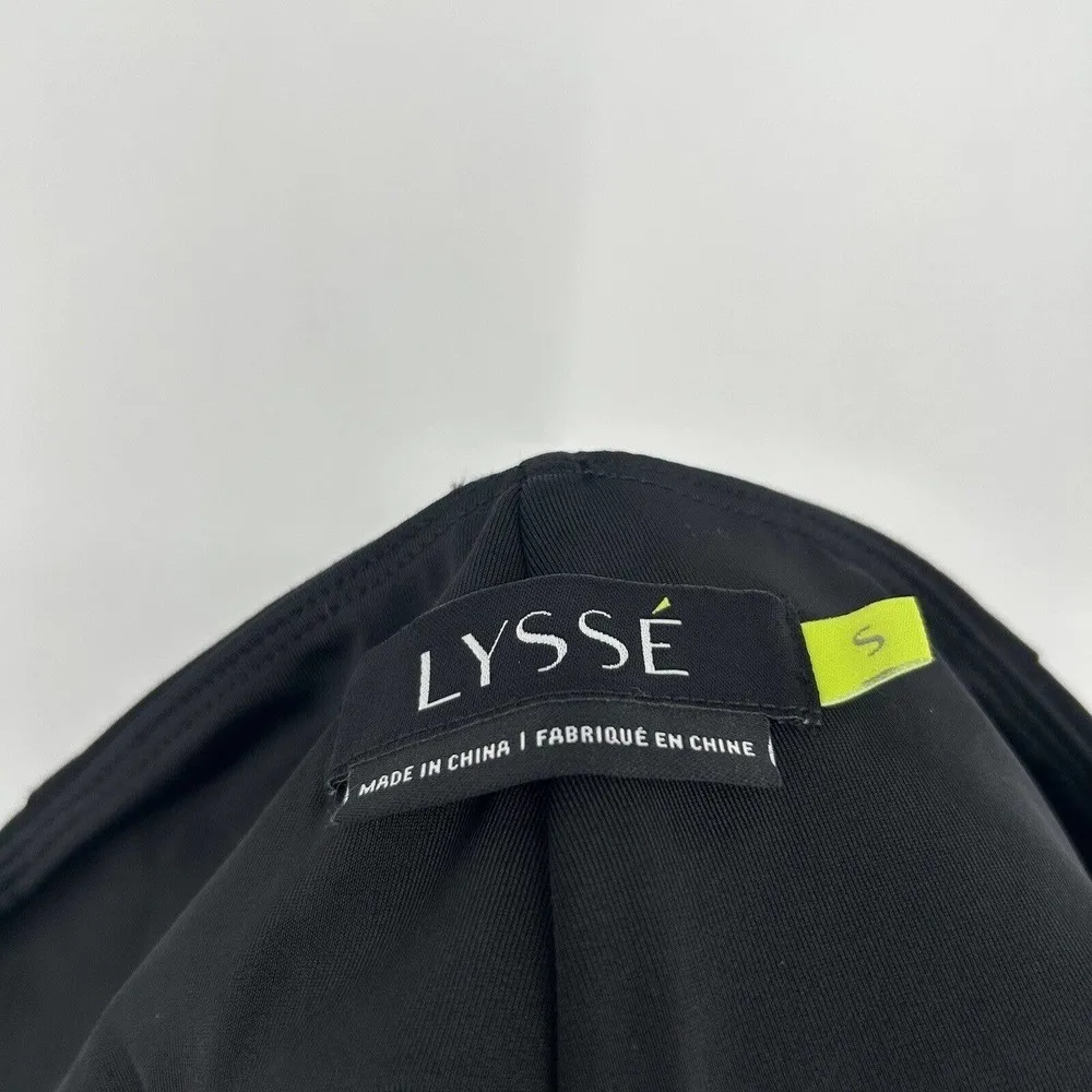 Lysse Sophie Satin & Ponte Knit Control Top Leggings Gray Black Size S - Image 10