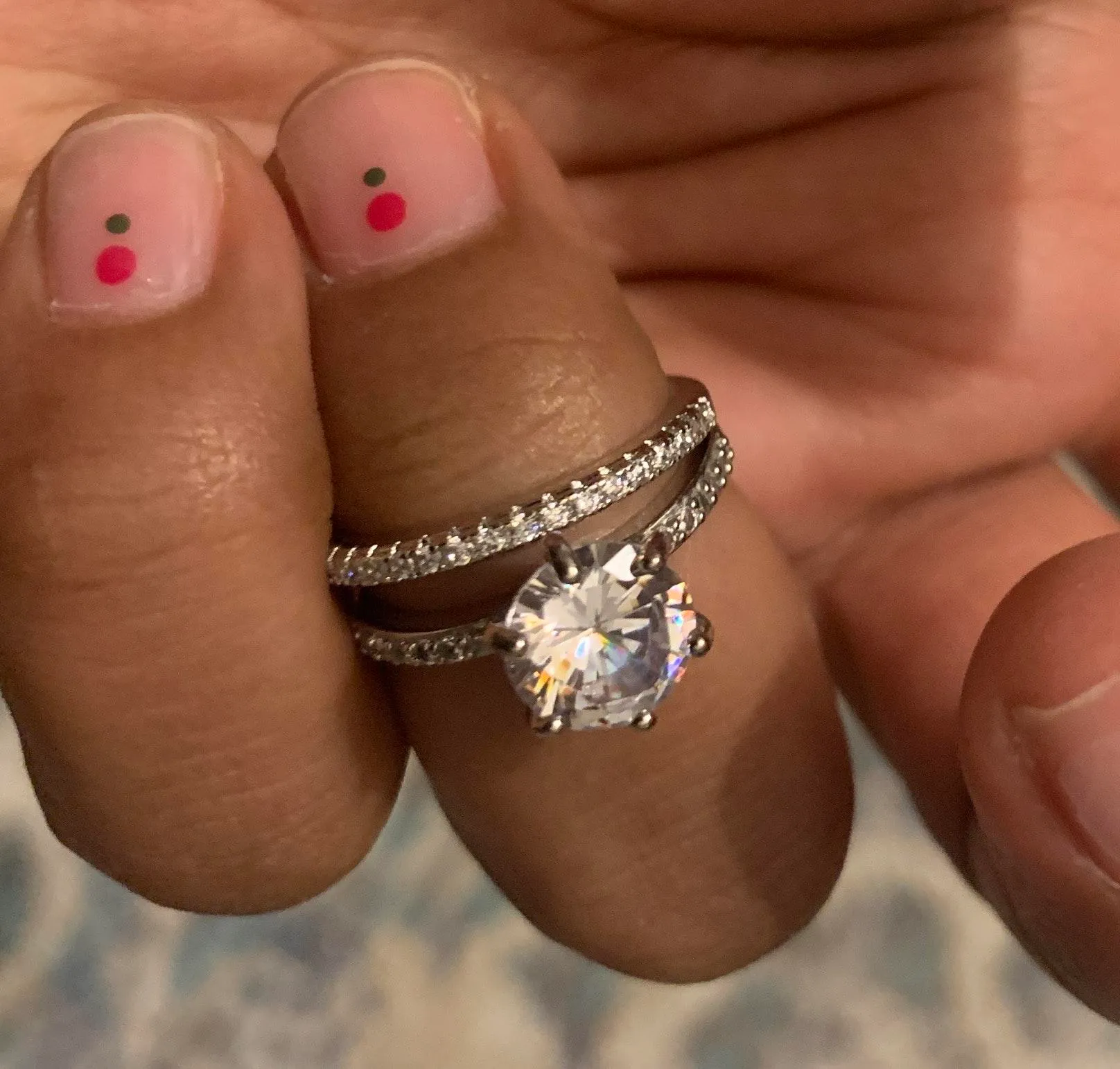 Beverly Hills Boutique Ring Set... Silver - Image 4