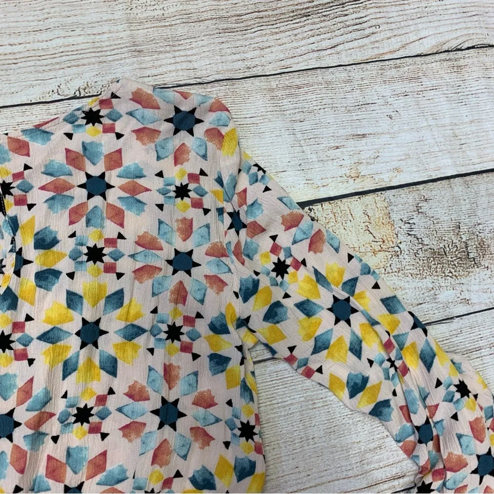 Lulus  Lovell Blush Pink Print Bell Sleeve Medium Top - Image 15