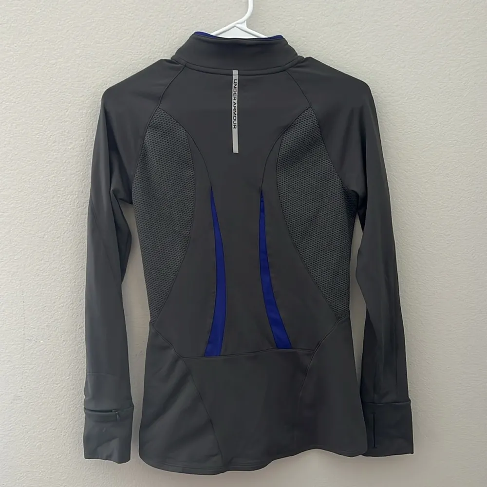 Under Armour Gray and Purple Cold Gear Jacket | Women’s Small - Image 7