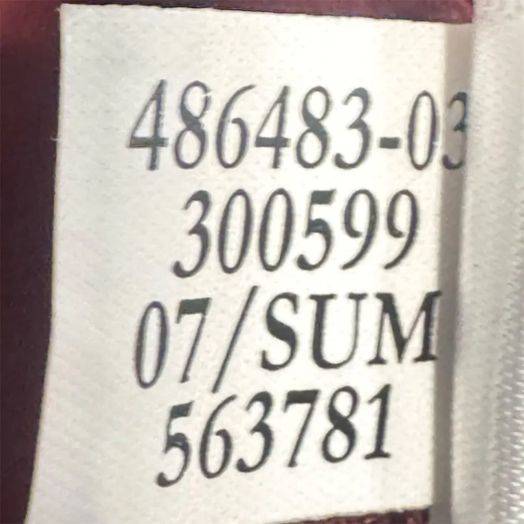 Banana Republic Silk Cotton Top Medium Burgundy Empire Waist Deep V Y2K 2007 - Image 10