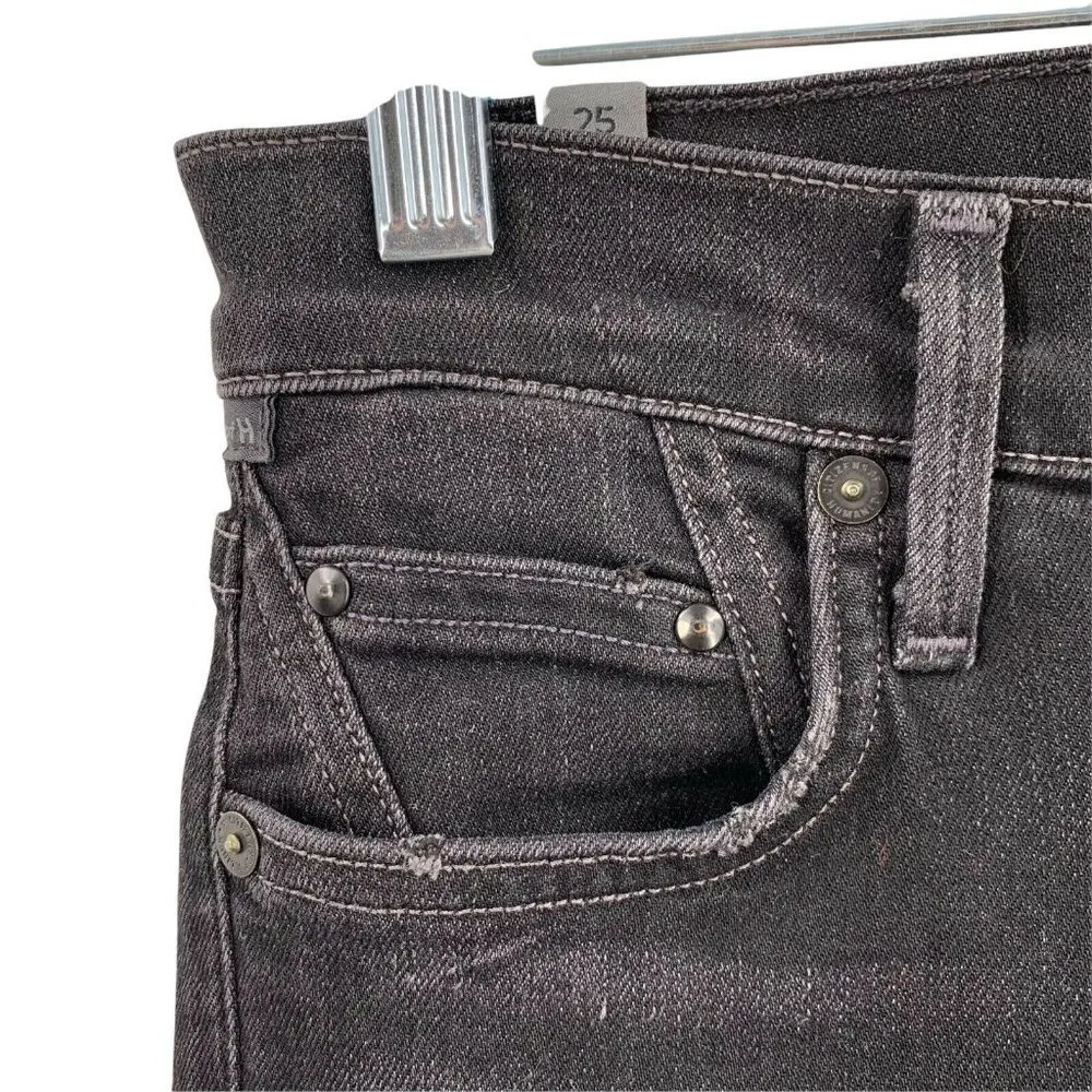 COH Black Rocket High Waist Stud Split Hem Skinny Jeans Size 25 - Image 5