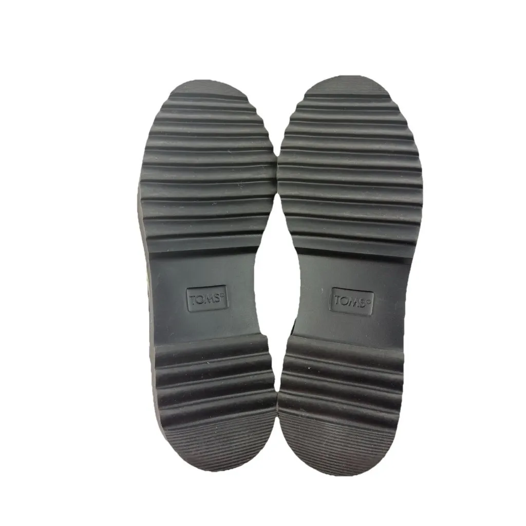 *Toms Maude Wedge Ankle Boots Womens US 12 Gray Suede Leather Casual Platform - Image 11