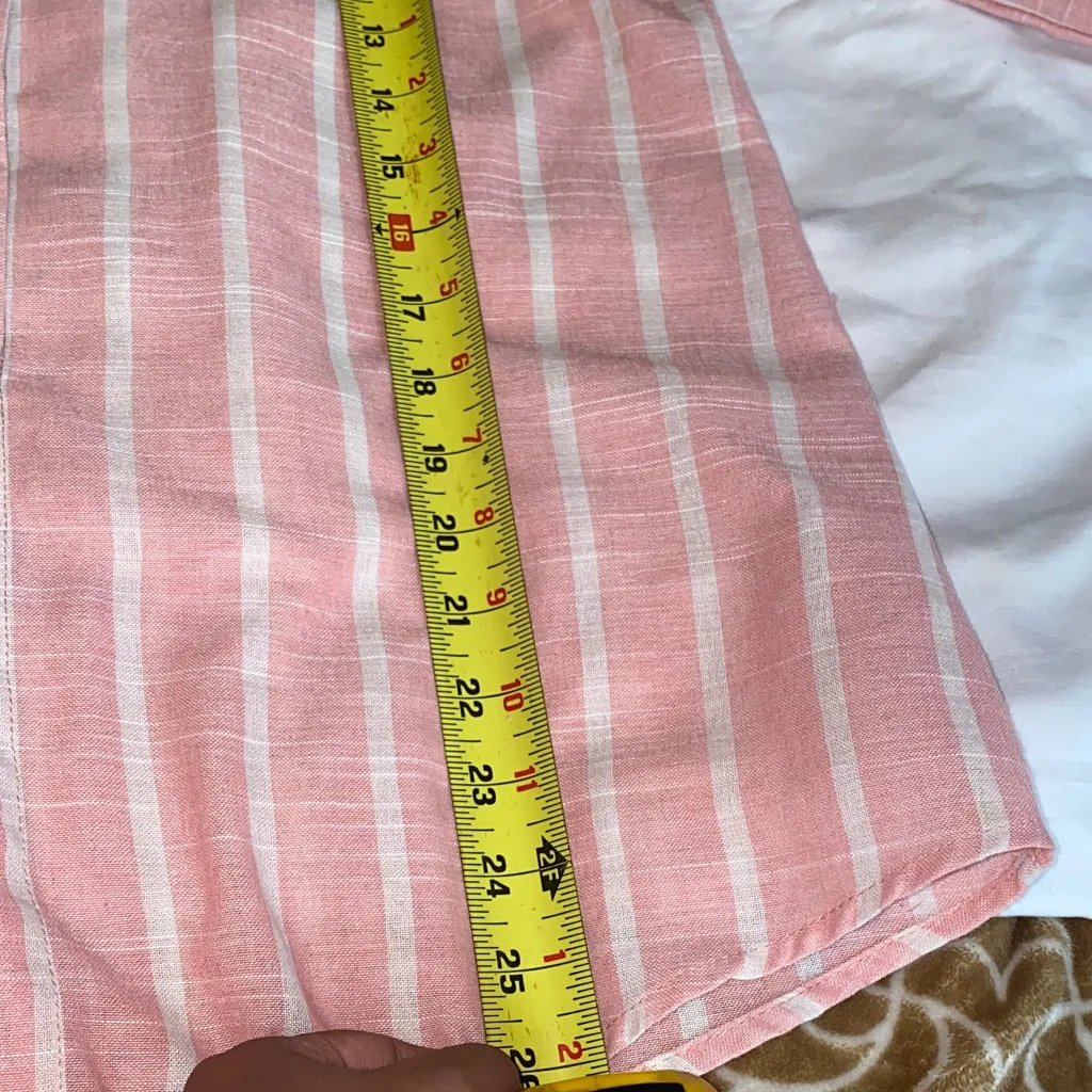 Women's Pink Striped Button Down Shirt - Image 4