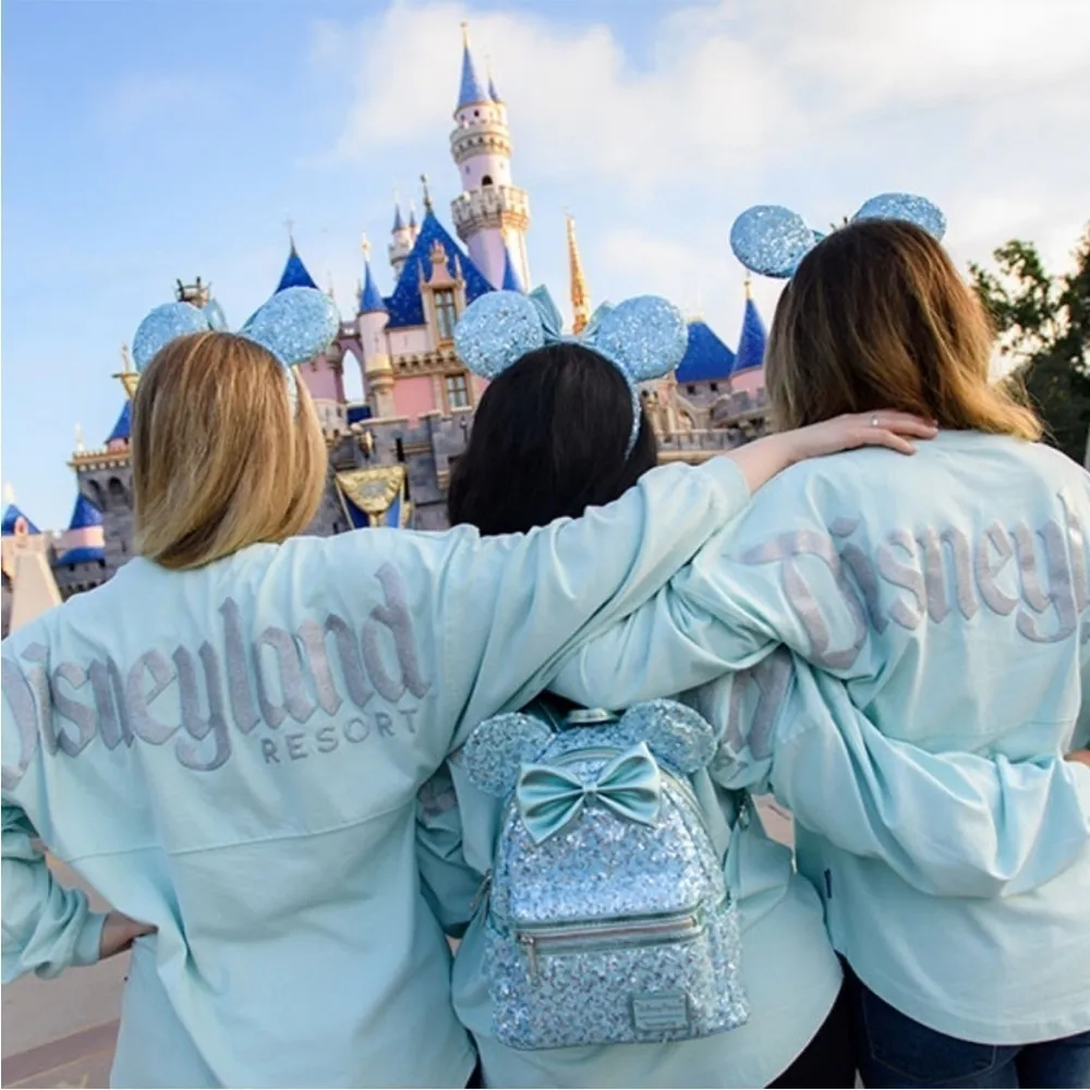 Disneyland Rare Spirit Jersey Arendelle Aqua Silver Sparkle Frozen - Image 2