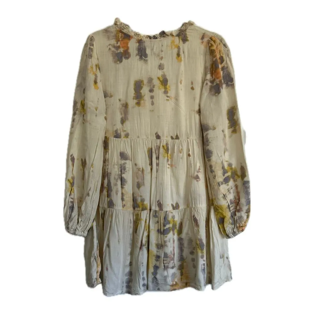 NWOT True Craft Tie Dye Ruffled Dress, size X Small - Image 2