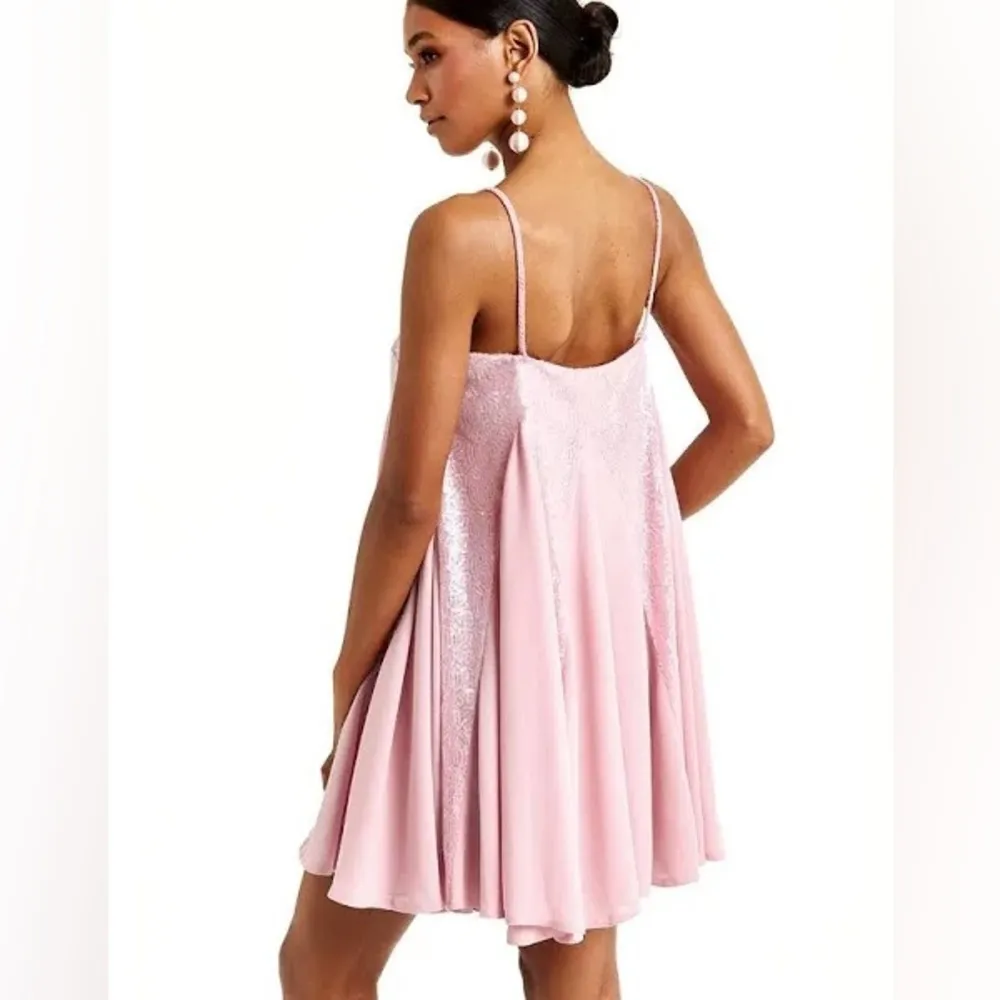 NWT Mestiza New York Margot Mini Pink Sequin Dress | XS - Image 2