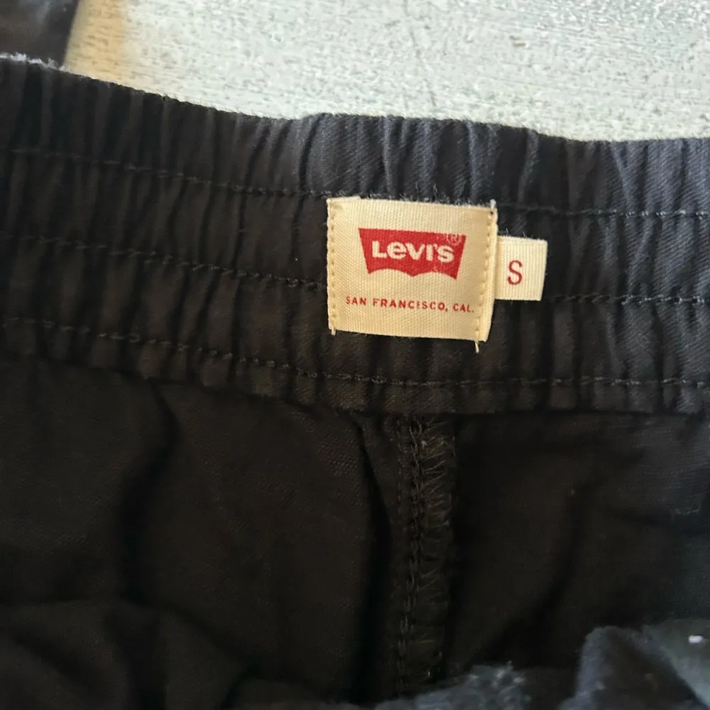 Levi's Jet Set Cotton Denim Jogger Pants Black Small - Image 3