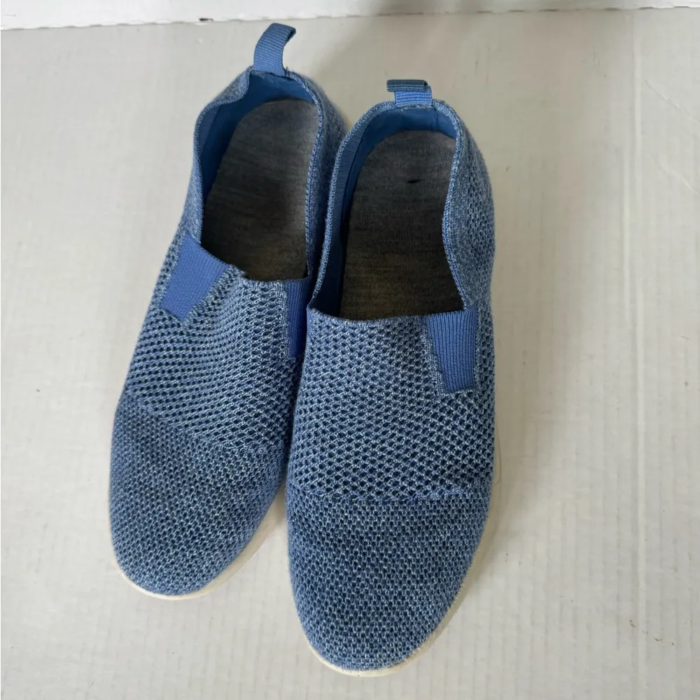 Woolloomooloo Baaarbara Mid Blue Merino Wool Slip On Loafers Womens 40 Casual Size 9.5 - Image 2