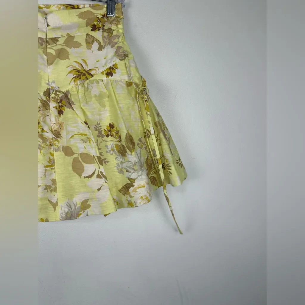 Shona Joy Martina Lace Up Mini Skirt Lemon Lime Women’s Sz 8 NWT - Image 11