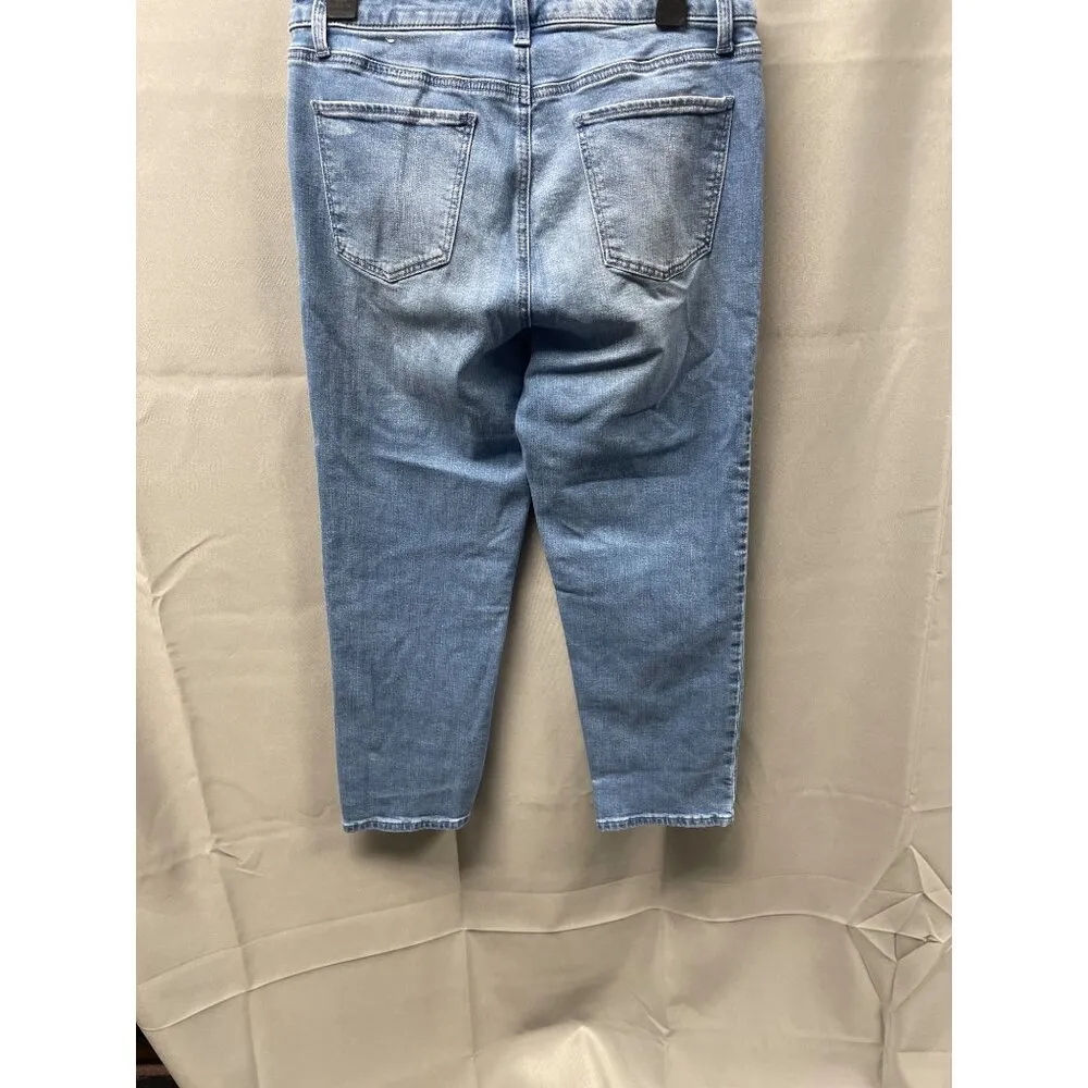 Talbots Women's Blue Jeans/Pants Straight Leg Cropped Size 10 SKU 2873 - Image 2