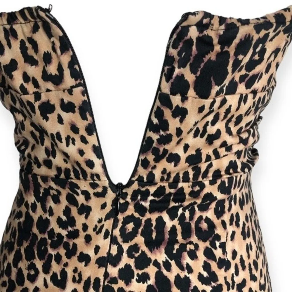 Twenty One Animal Print Strapless Tube Mini Dress - Image 4