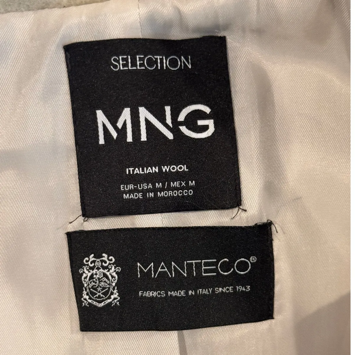 Mango  Manteco Wool Belted Oversize Wool Blend Coat Size Medium - Image 13