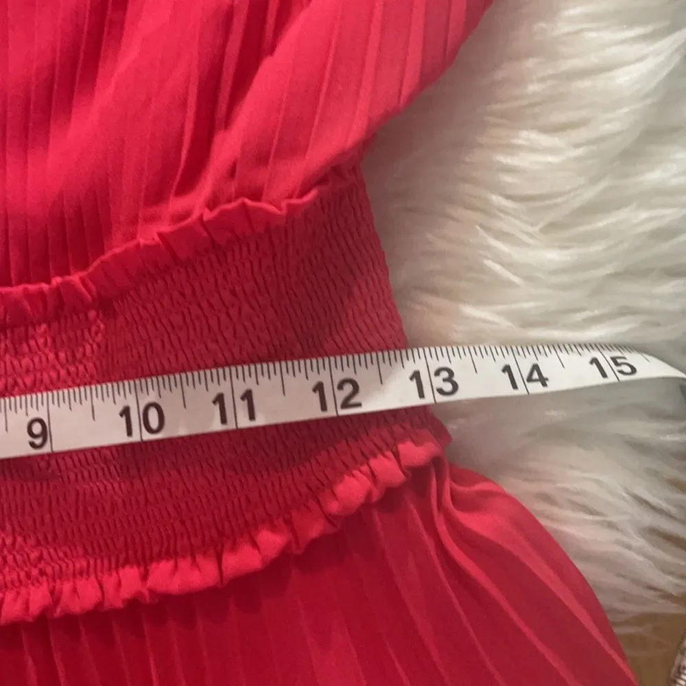 Nanette Lepore Red Asymmetrical Dress - Image 9