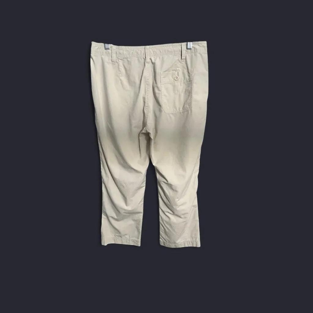 Used Polo Ralph Lauren Women’s Beige Capri Pants Casual Cropped Size 8 - Image 2