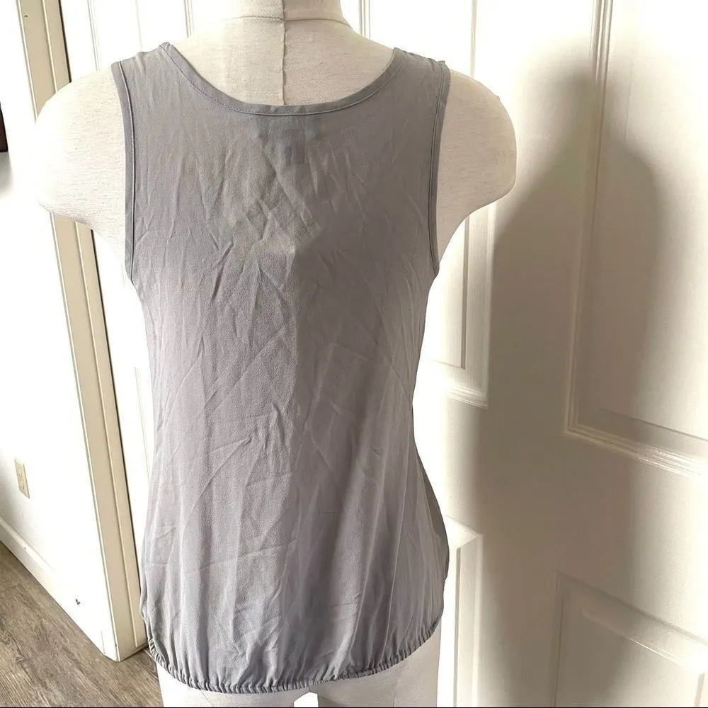 Bebe embellished grey  bib bubble tank  XXS - Image 11