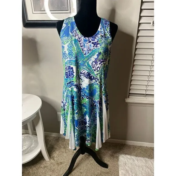 India Boutique starfish Dress NWT ONE SIZE‎ Blue Size undefined - Image 9