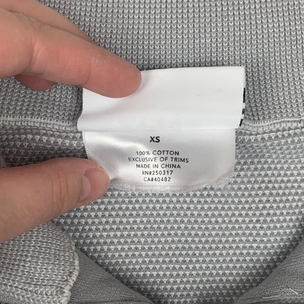 Varley x Barry's size xs gray knit pull over 1/4 zip Sweater - Image 3