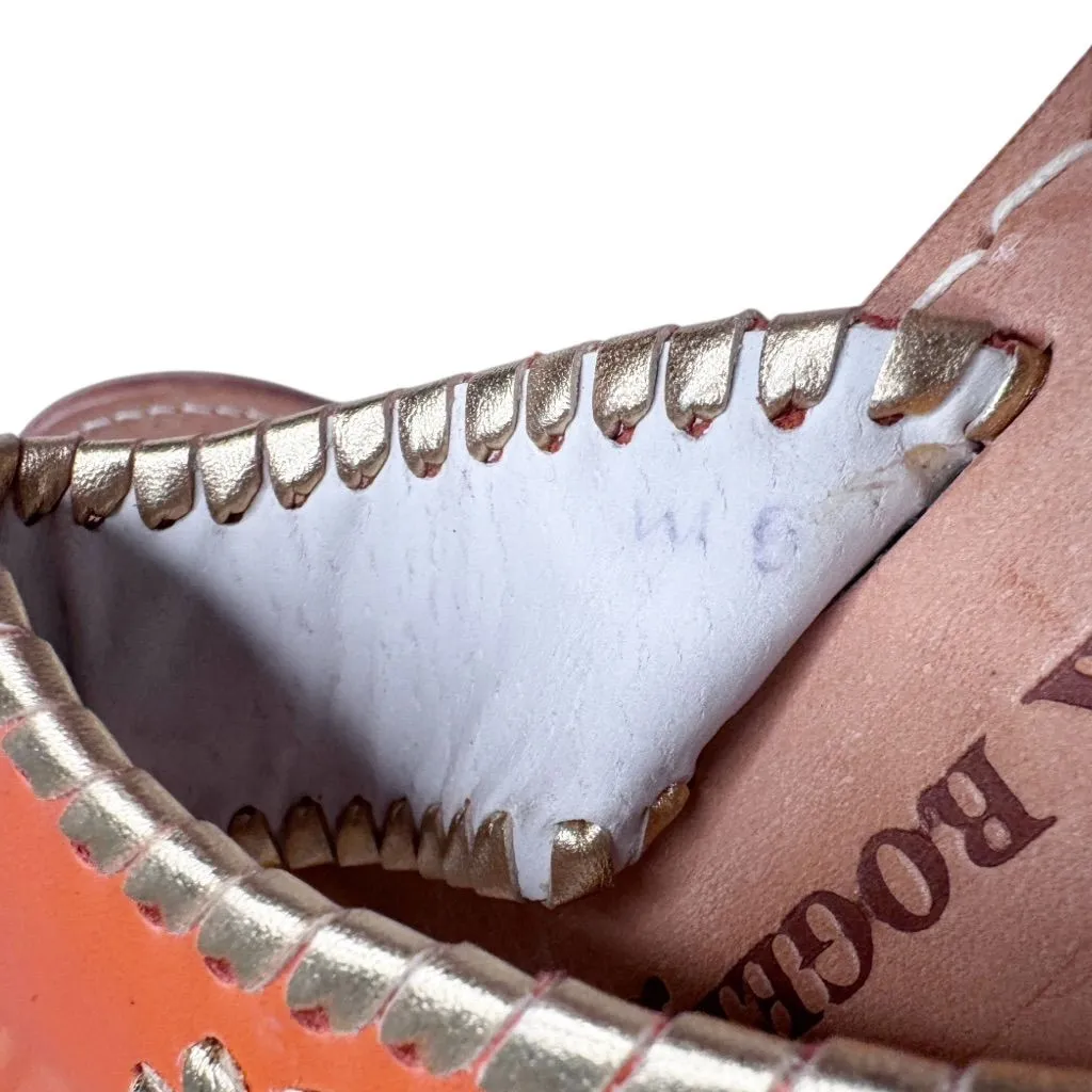 JACK ROGERS NAVAJO ORANGE THONG SANDALS SZ 8 - Image 8