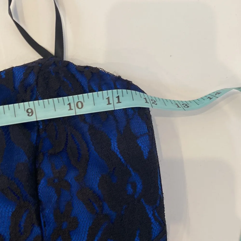 BCX Dress Prom Dress Strapless Lace Lined Jewels Zipper Sz 1 Juniors Stretchy - Image 12