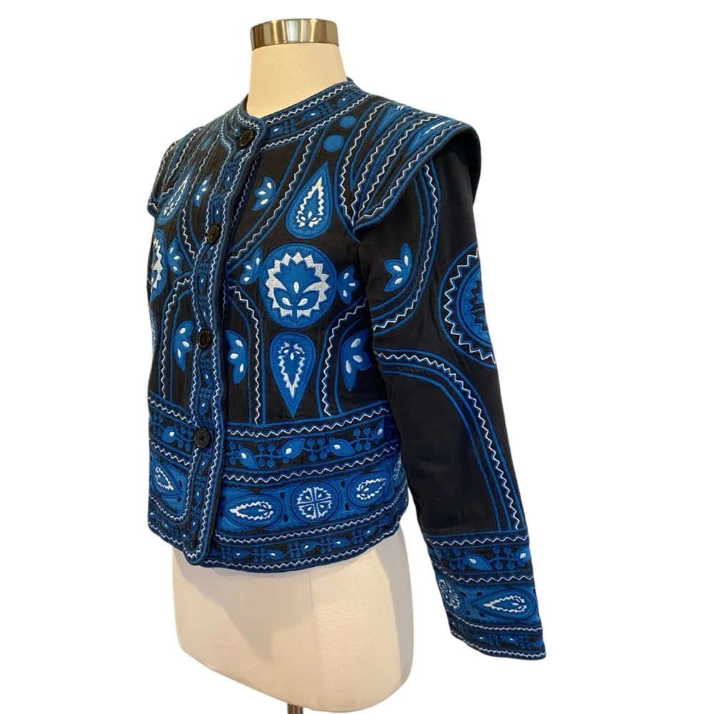 Sea New York Gael Jacket Embroidered Quilted Bomber Size XS - Image 4