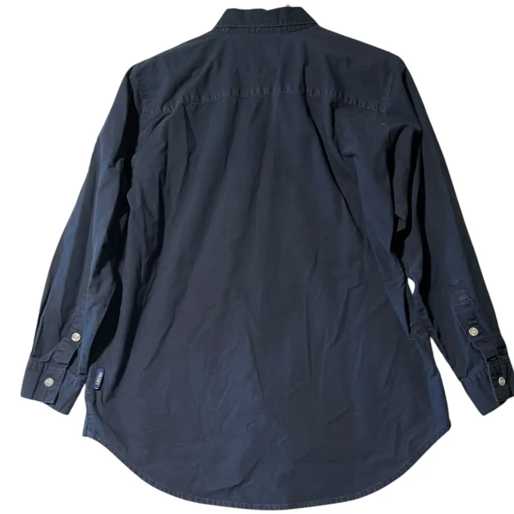 Vtg Disney Mickey Unlimited‎ Women's S Blue Jerry Leigh Shirt Button Down Casual - Image 3