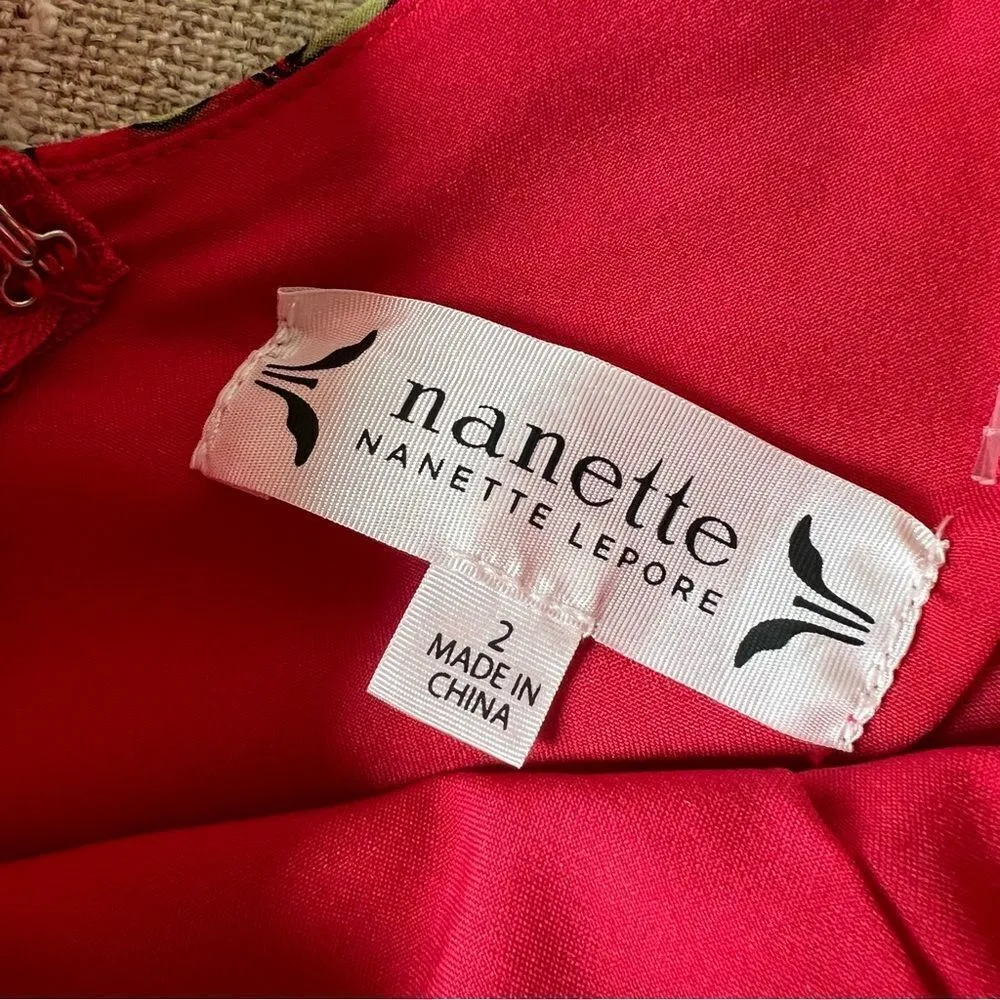 Nanette Lepore Paradise Dreaming Floral Hummingbird Print Maxi Dress - Image 6