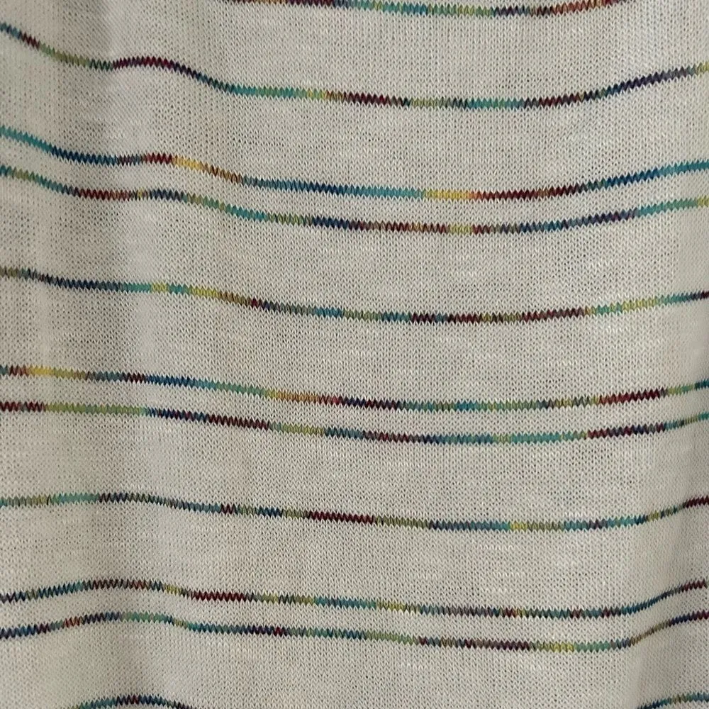 NEW Torrid Off-Shoulder Hacci Stripe Raglan Tee White multicolor Size 2X - Image 4