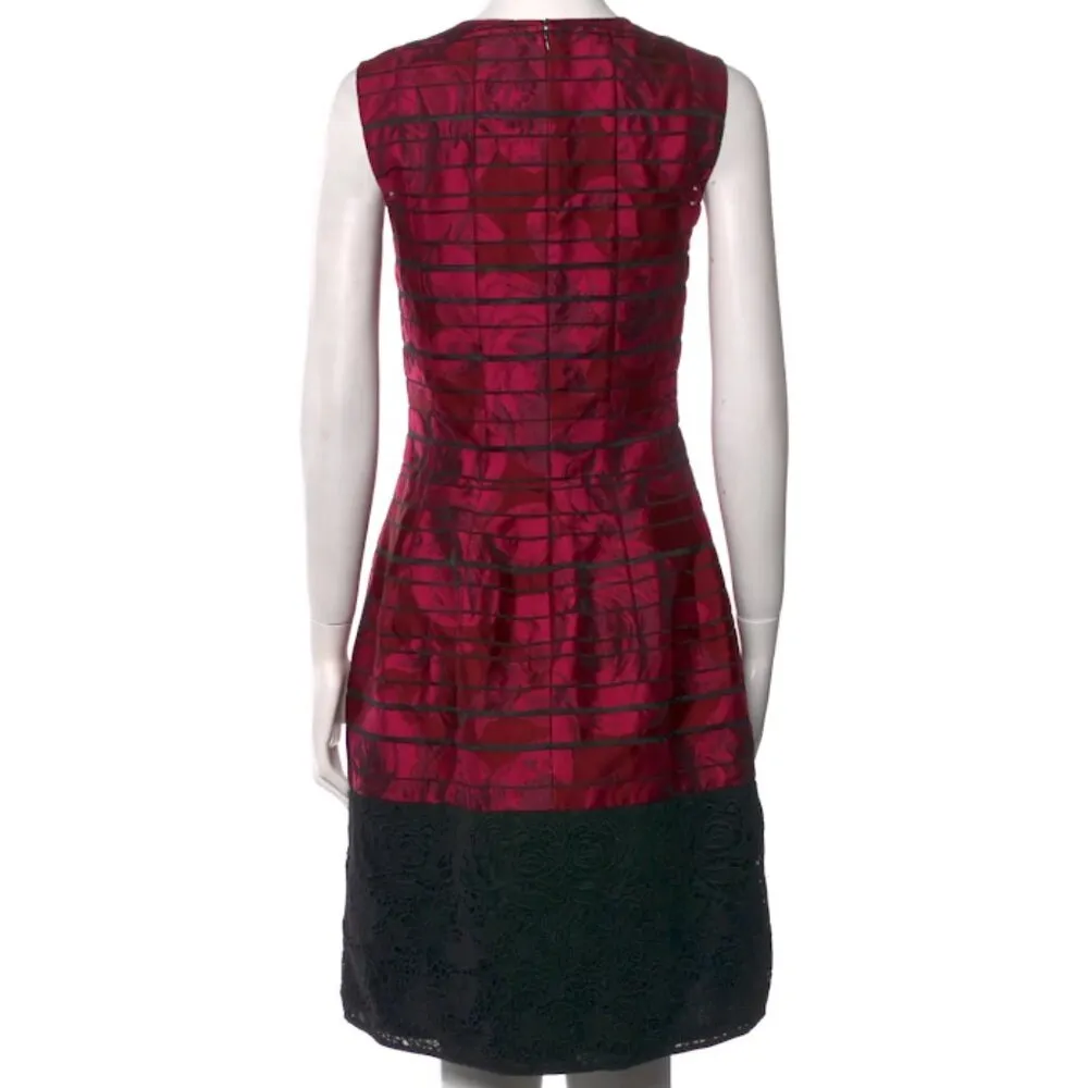 nwot oscar  de la renta lace trim dress - Image 4