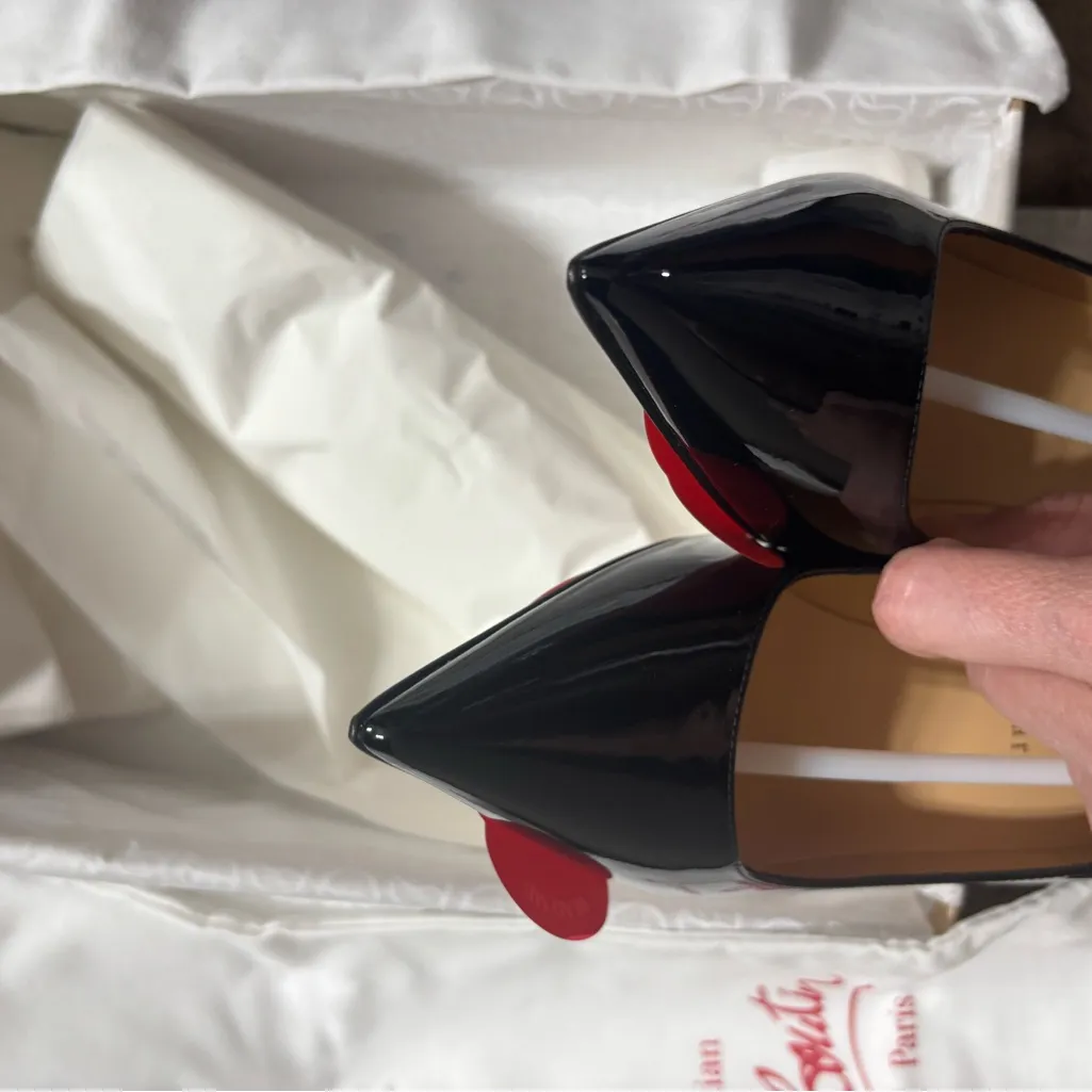 Christian Louboutin Kate 85 mm Pumps - Patent calf leather - Black - Wom… - Image 14