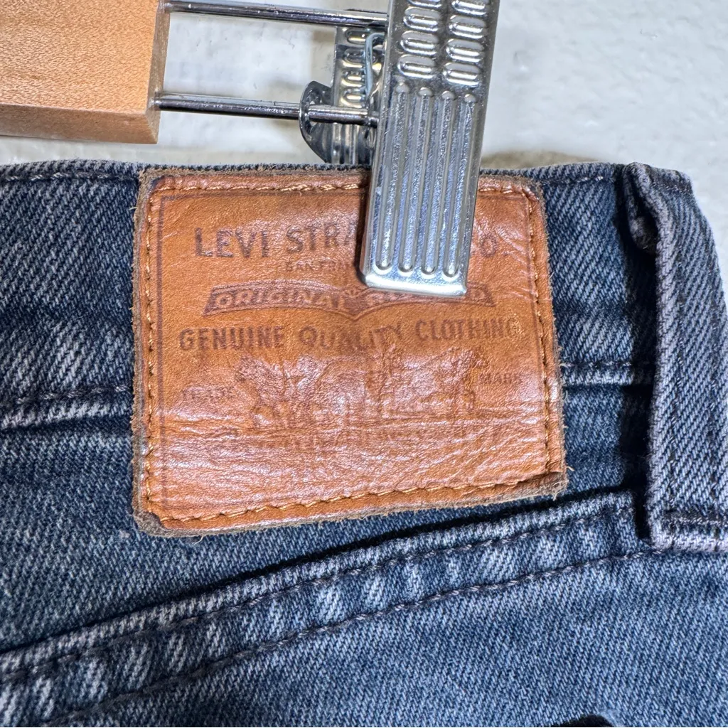 Levi’s Blue High Rise Wedgie Skinny Jeans Womens 30 Button Fly Fall Denim Casual - Image 6