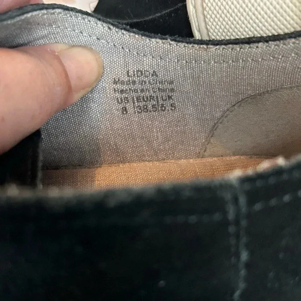 COM & SENS ‘Lidda’‎ Black Suede Platform Sneakers size 8 - Image 6