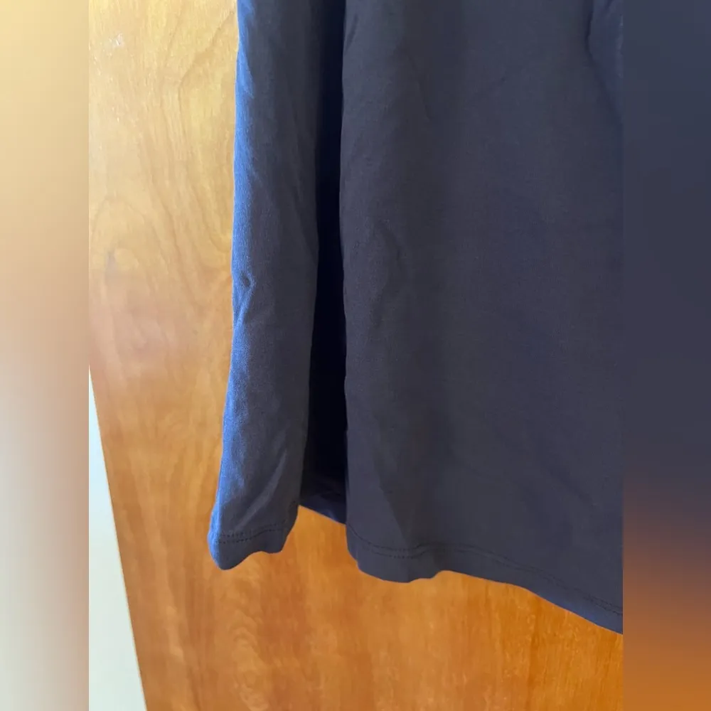 Eileen Fisher Stretch Silk Jersey Top Tank Shirt Lined Twilight Blue NWT Large - Image 9